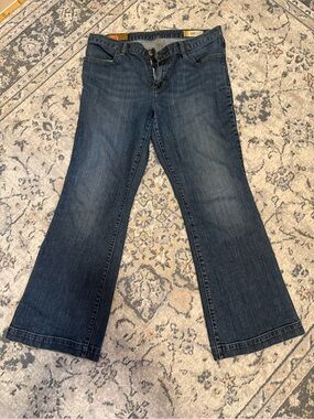 GAP Women's Dark Blue Flared Jeans
